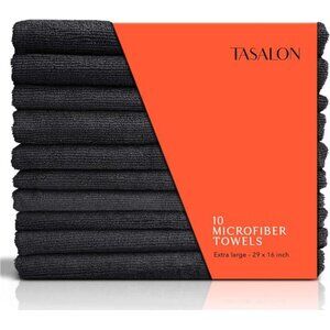 Microfiber Hair Towel for Salon - 10 Pack - 29 x 16 Inches, Quick Dry